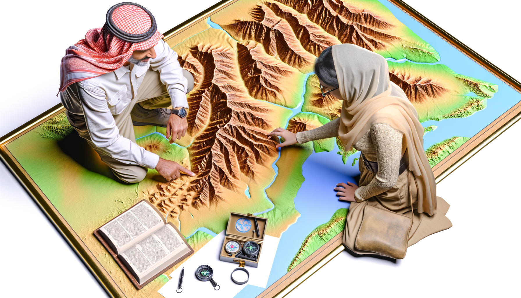 Exploring Topographical Features with Raised Relief Maps