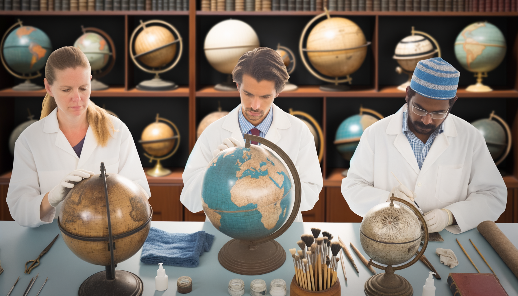 The Art of Restoring and Preserving Globes