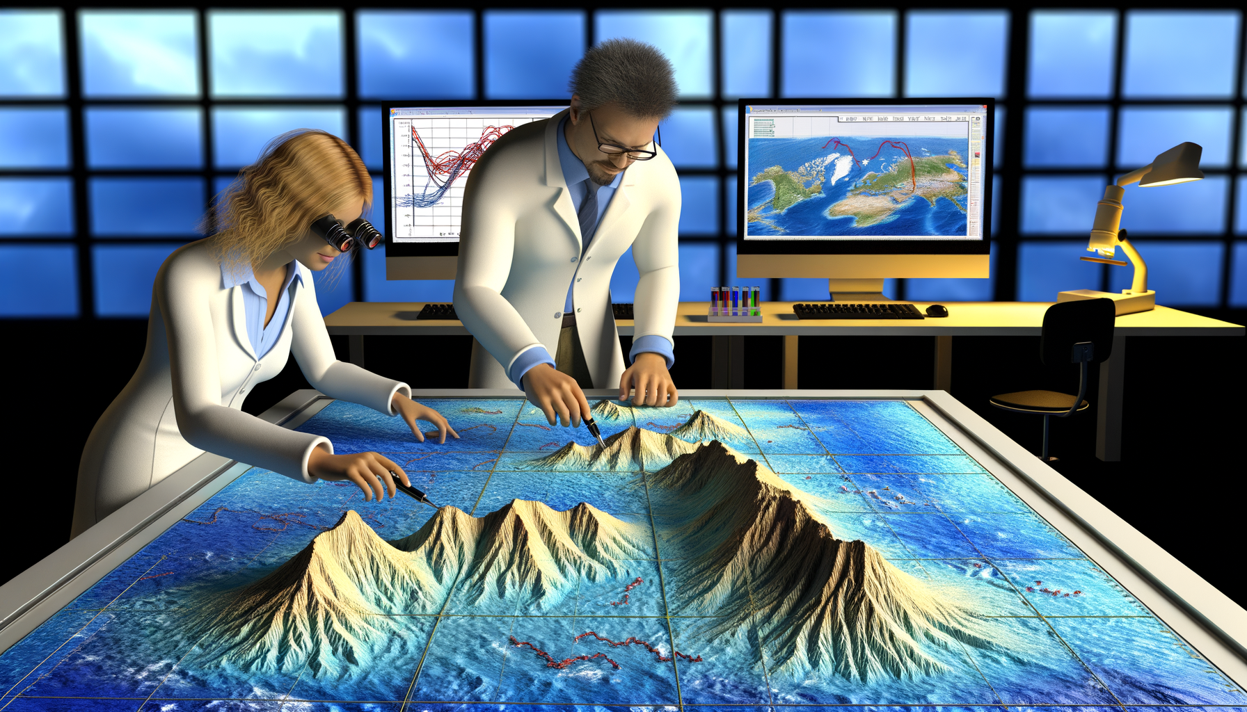 Using Raised Relief Maps to Explore Oceanography