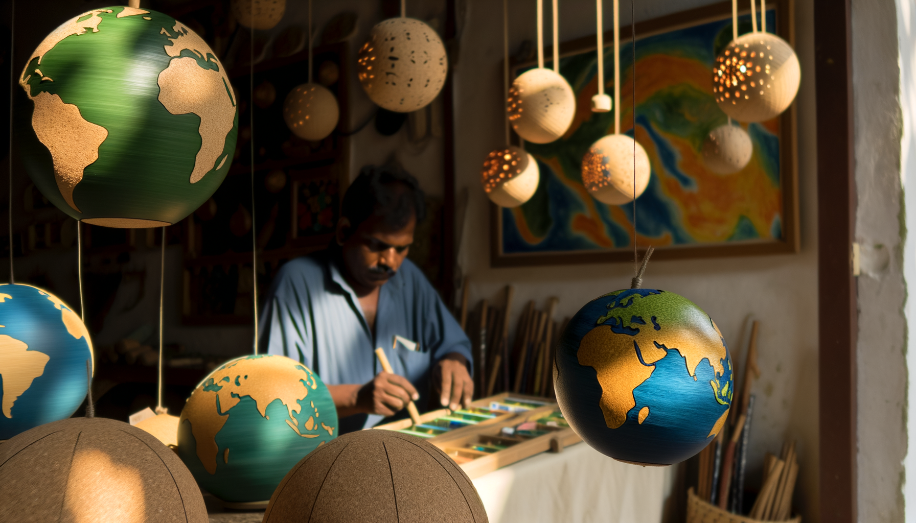Finding Globes Made with Sustainable Materials
