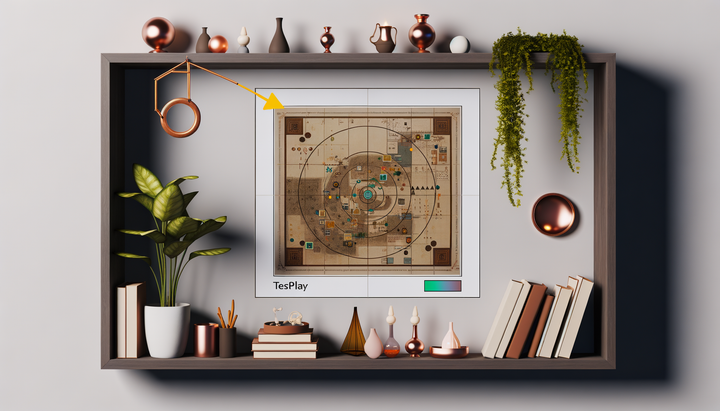Styling Shelves: Decorating with a TESTPLAY Map