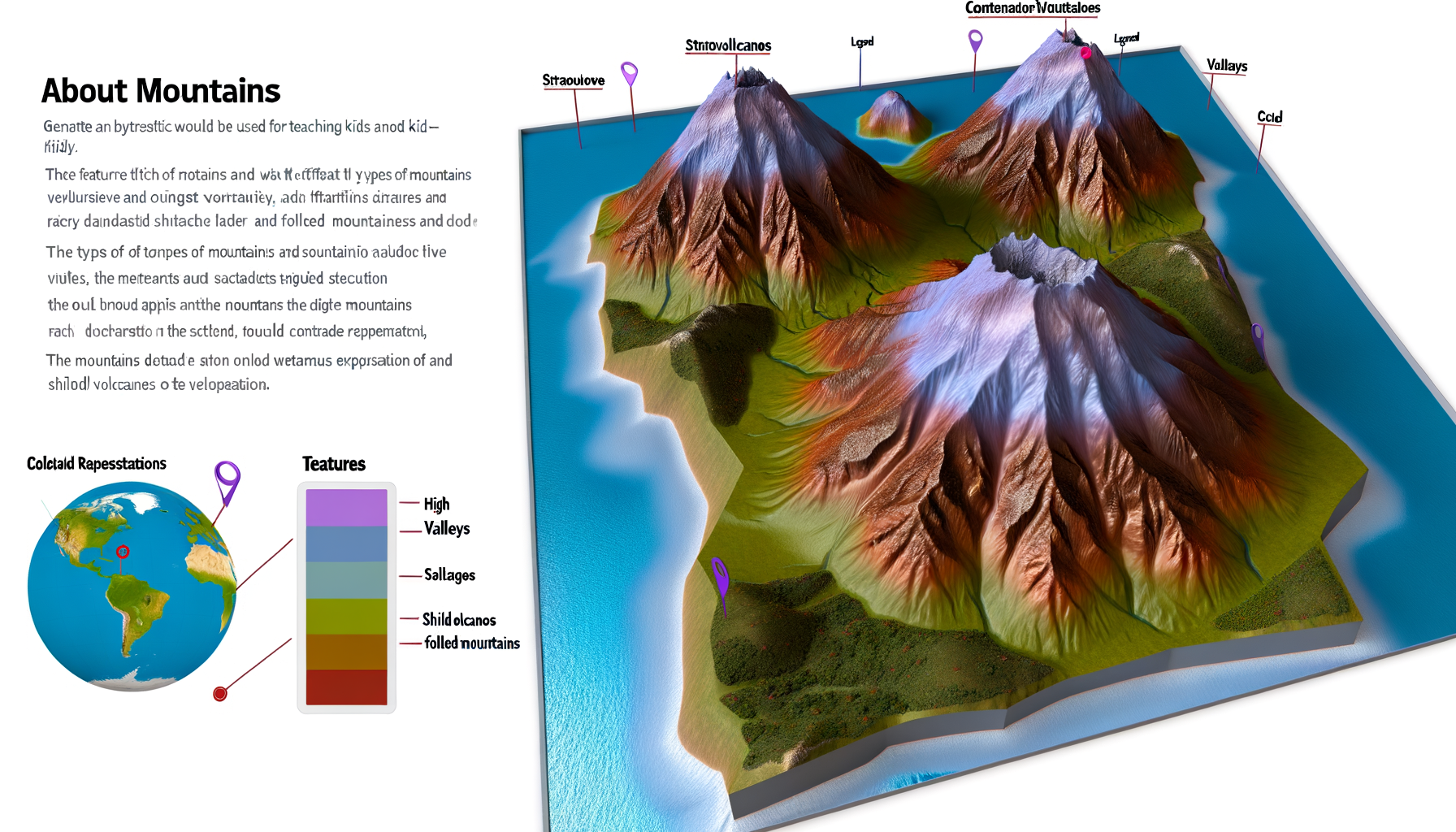 Teaching Kids About Mountains: Use a TESTPLAY 3D Map