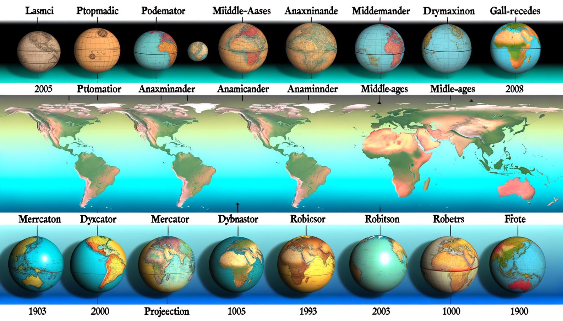 The Evolution of Map Projections: Minimizing Distortion