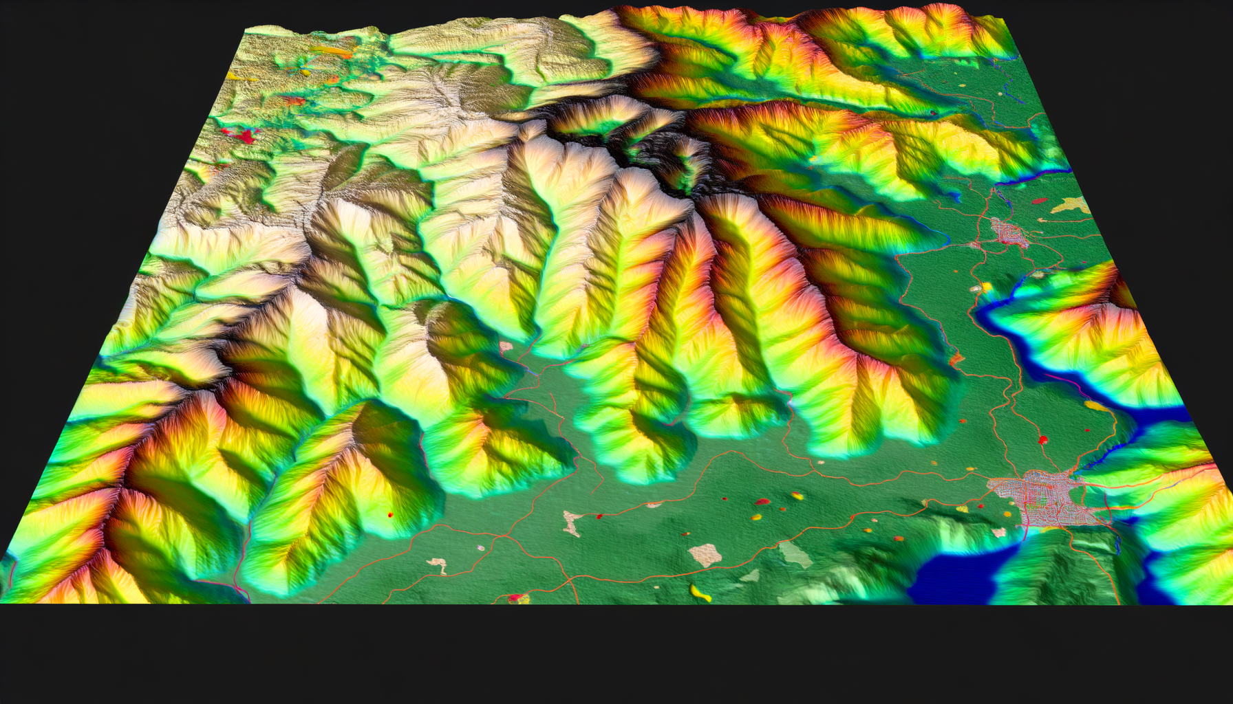 Raised Relief Maps for Understanding Elevation Changes