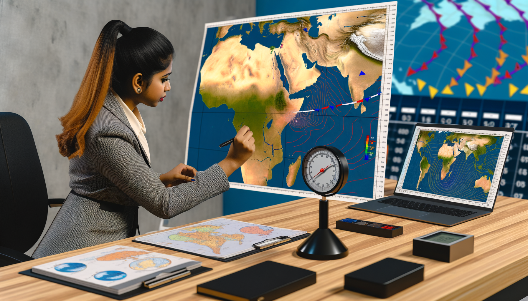 Using Maps for Studying Weather Patterns