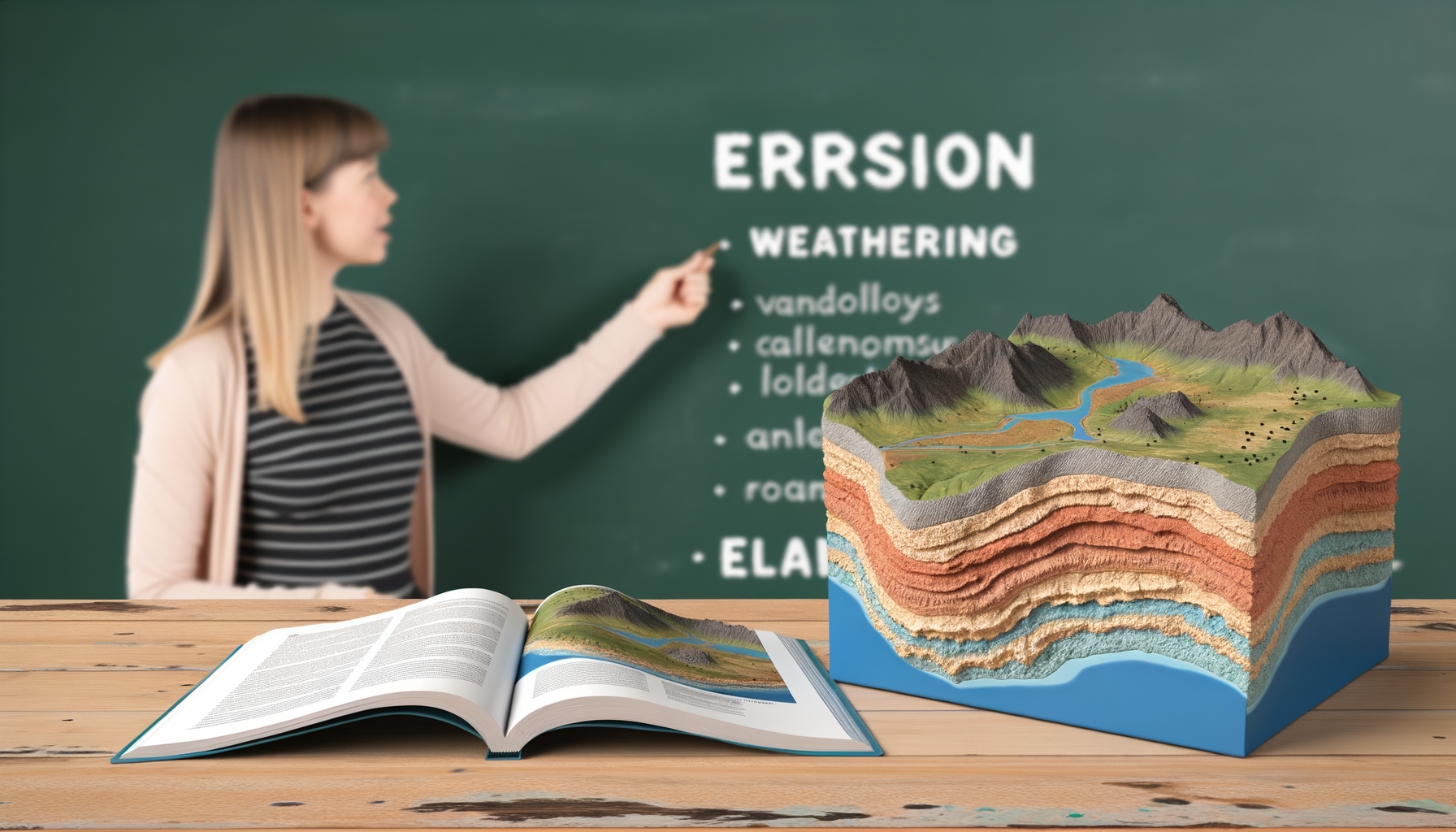 Using Raised Relief Maps to Teach About Erosion and Weathering