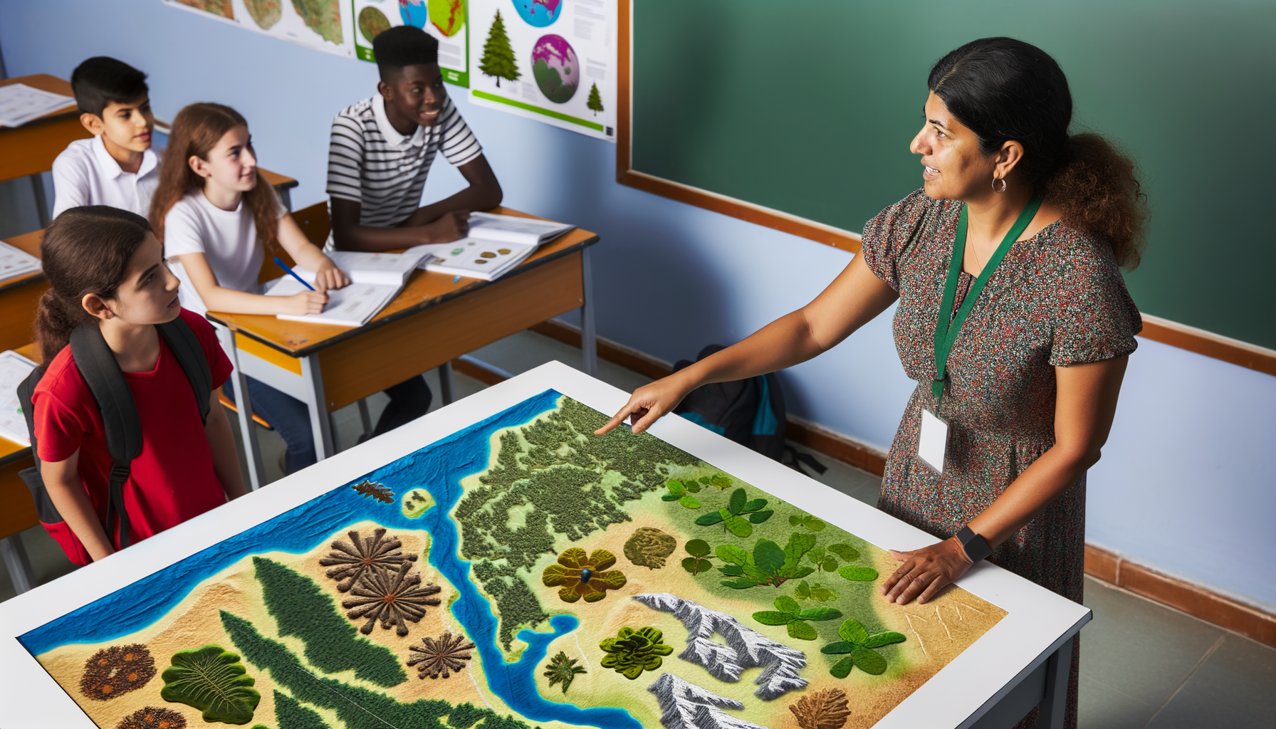 Raised Relief Maps for Teaching About Forests and Woodlands