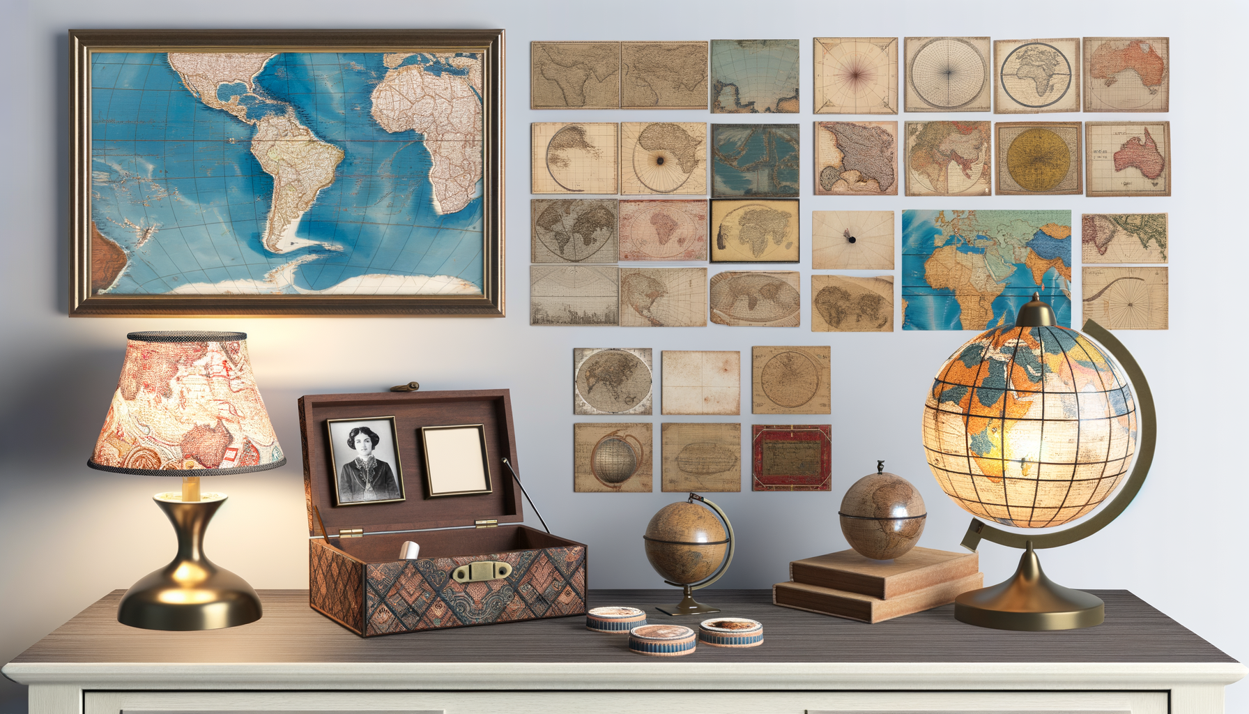 DIY Projects with Old Maps and Globes