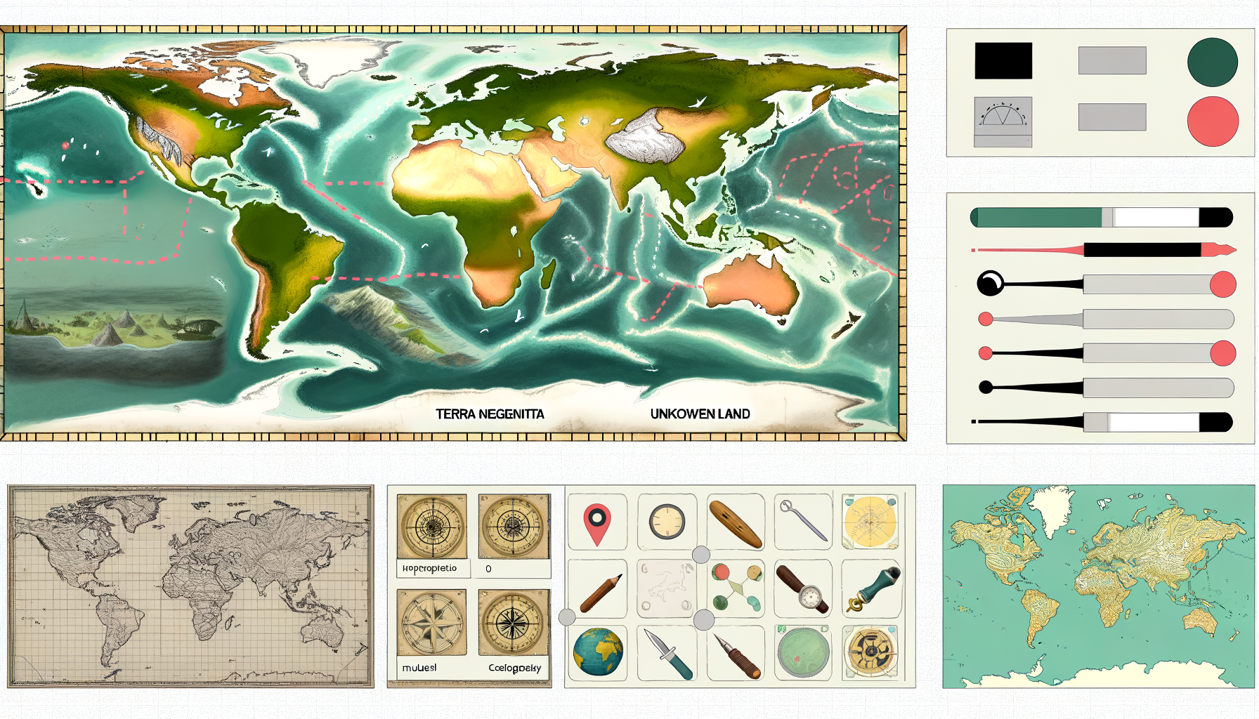 The Evolution of World Maps: From Terra Incognita to High Resolution