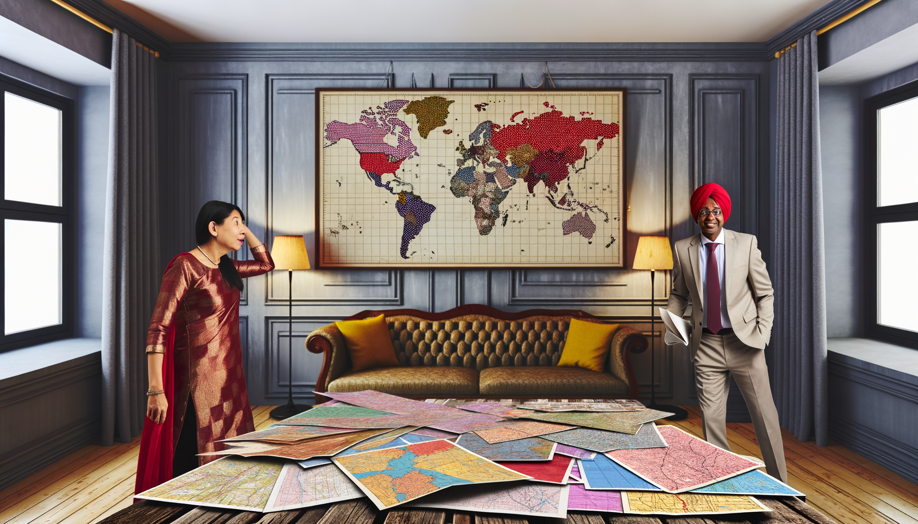 Creating Custom Home Decor with Maps