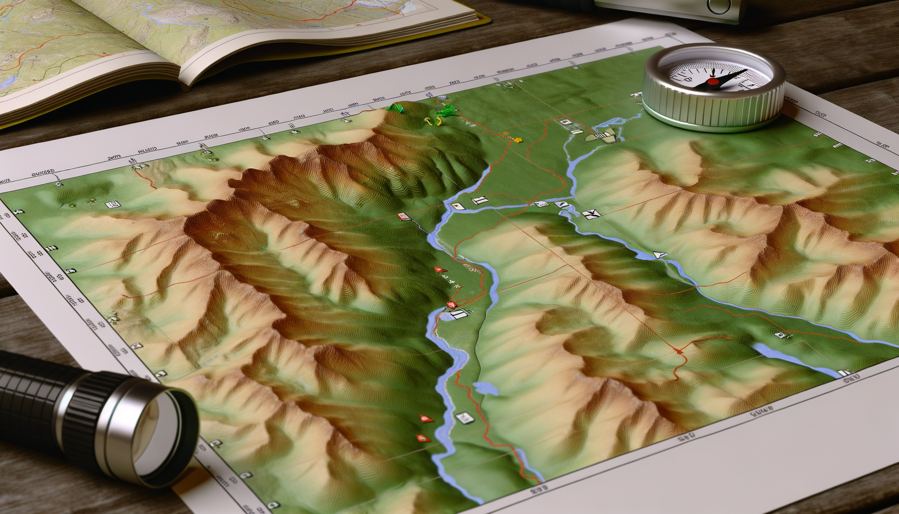 Raised Relief Maps for Recreational Planning