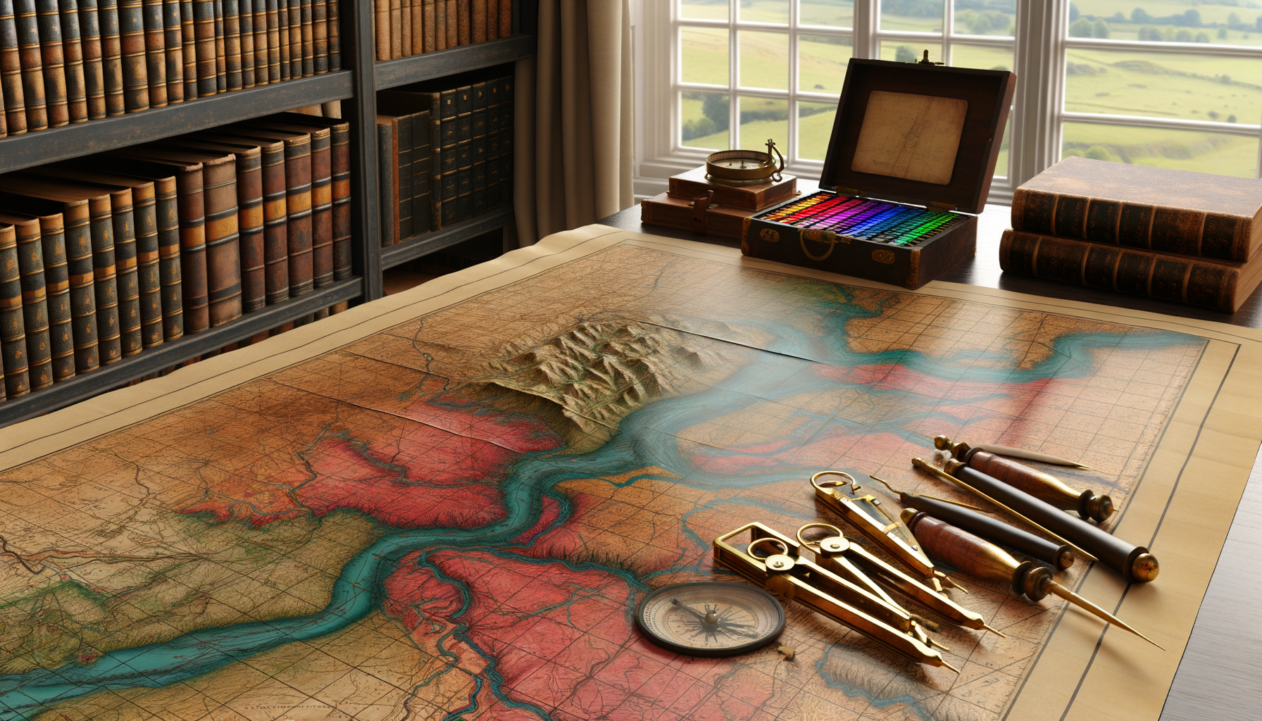 The Art of Map Coloring and Illustration