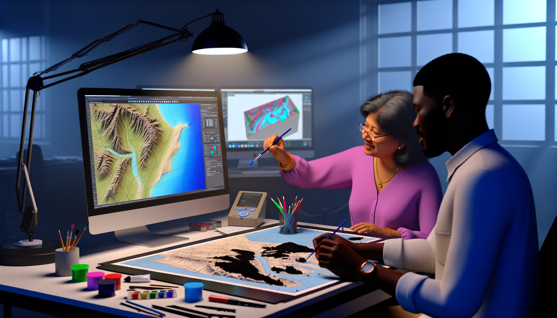 The Creation Process of Digital Raised Relief Maps