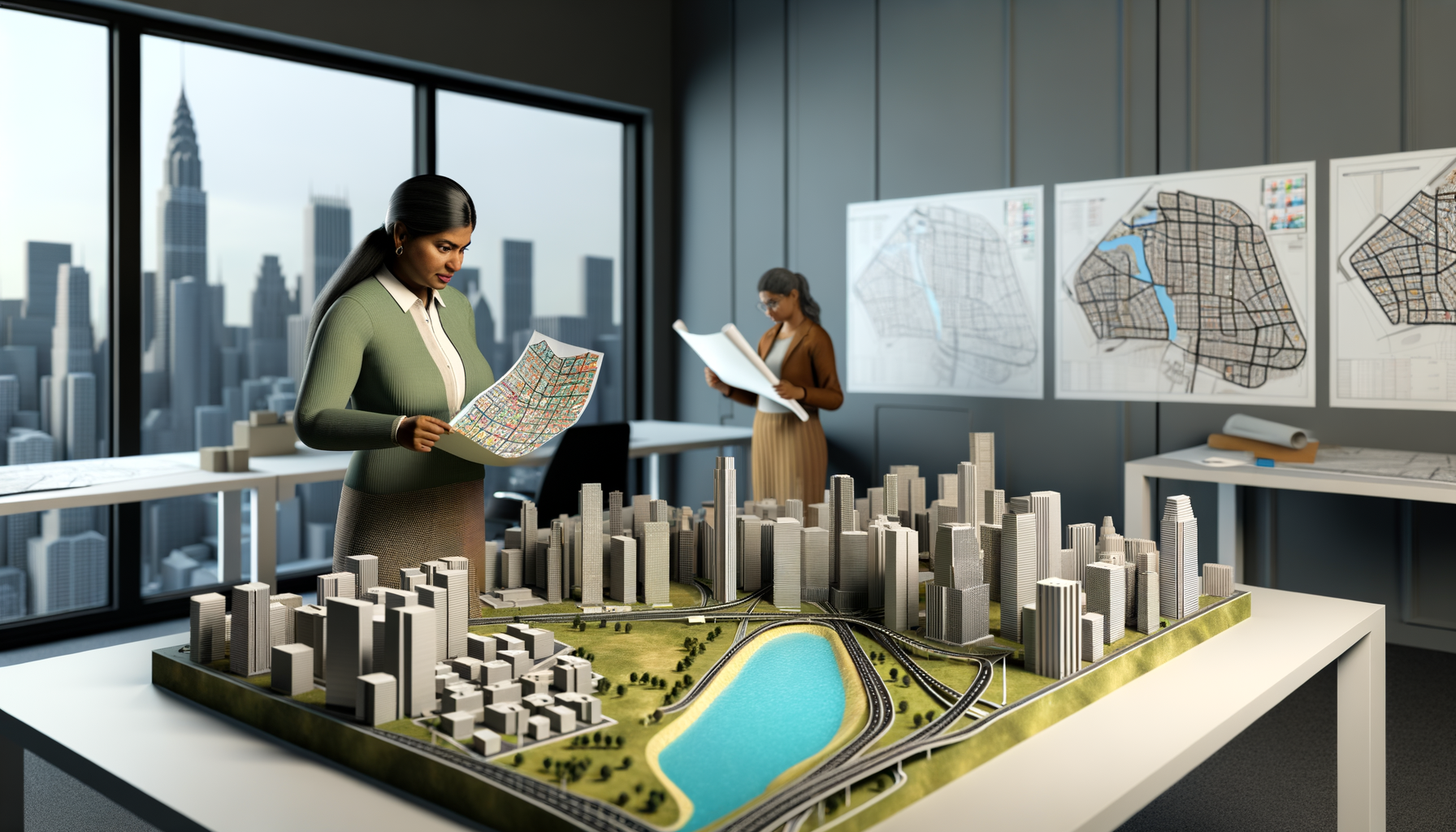 Using Raised Relief Maps for Urban Planning and Development
