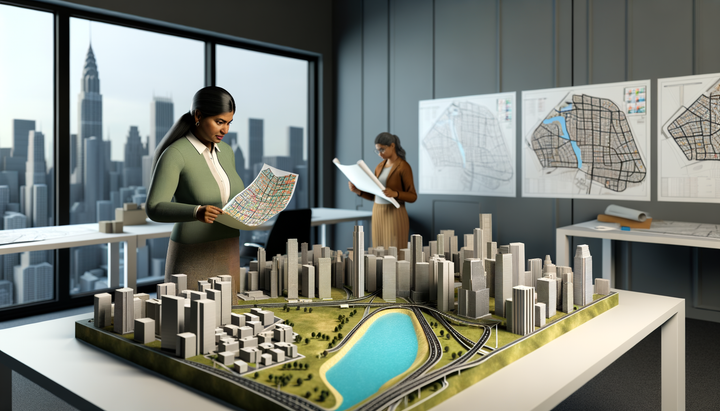 Using Raised Relief Maps for Urban Planning and Development