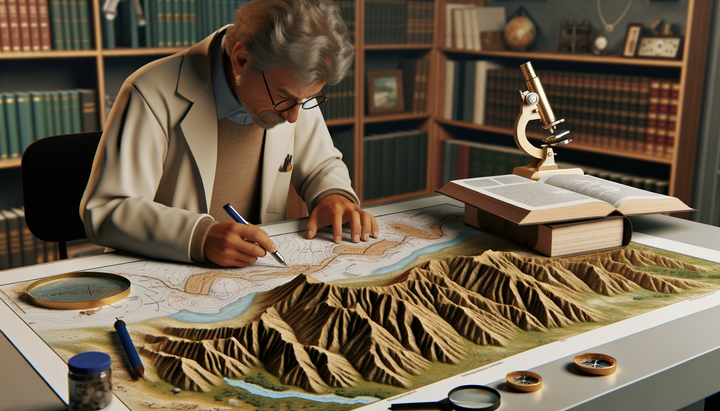 Exploring Geological Features with Relief Maps
