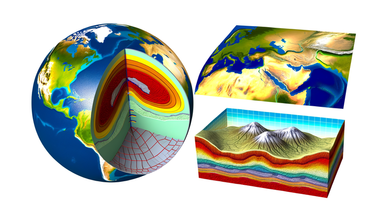 Understanding the Earth's Layers with Relief Maps