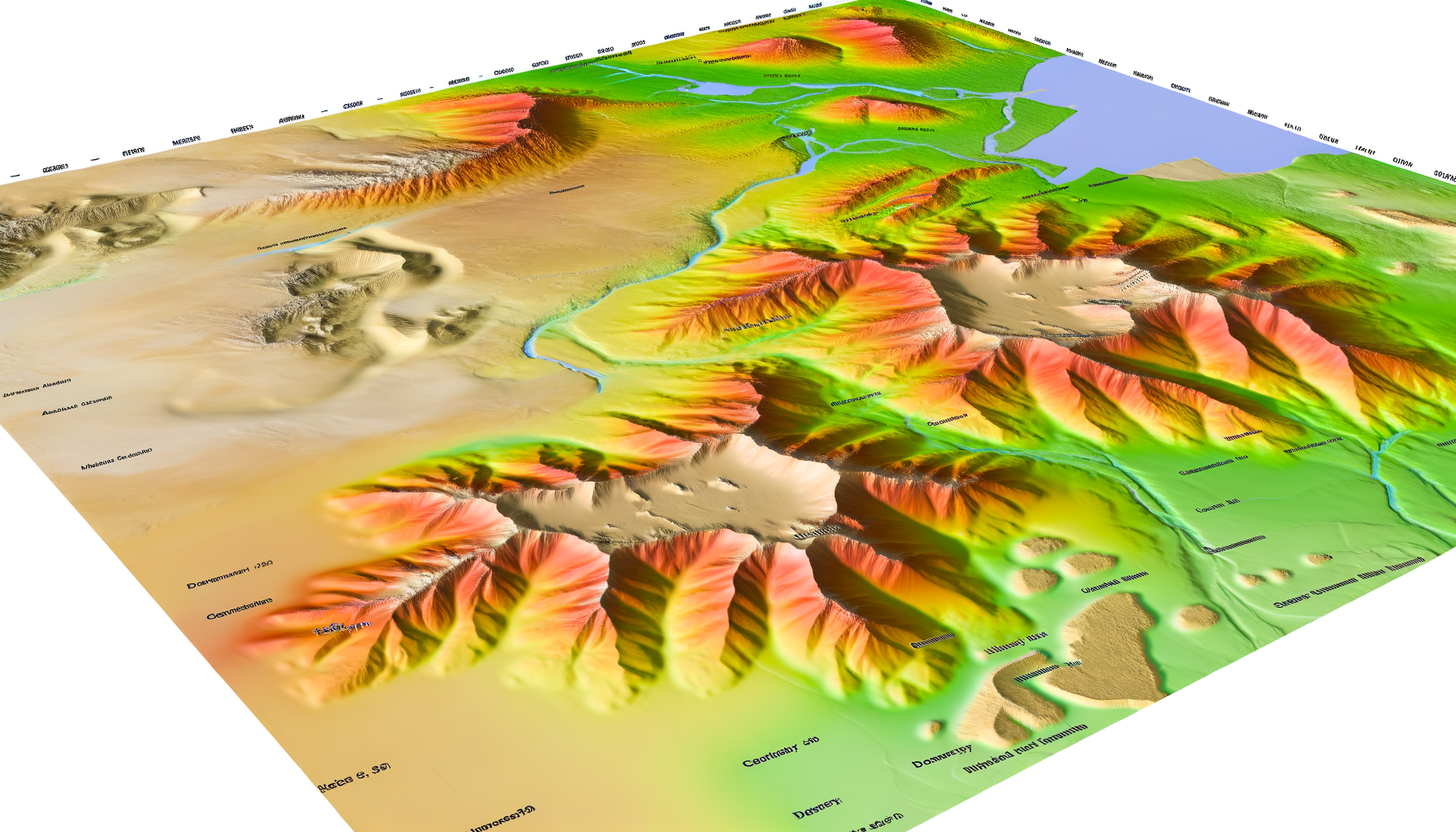 Raised Relief Maps for Teaching About Deserts and Arid Regions