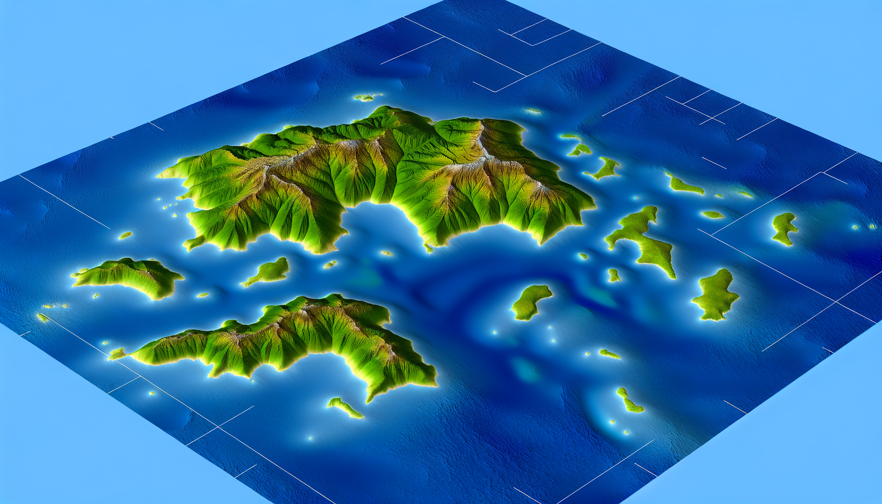 Raised Relief Maps for Teaching About Islands and Archipelagos