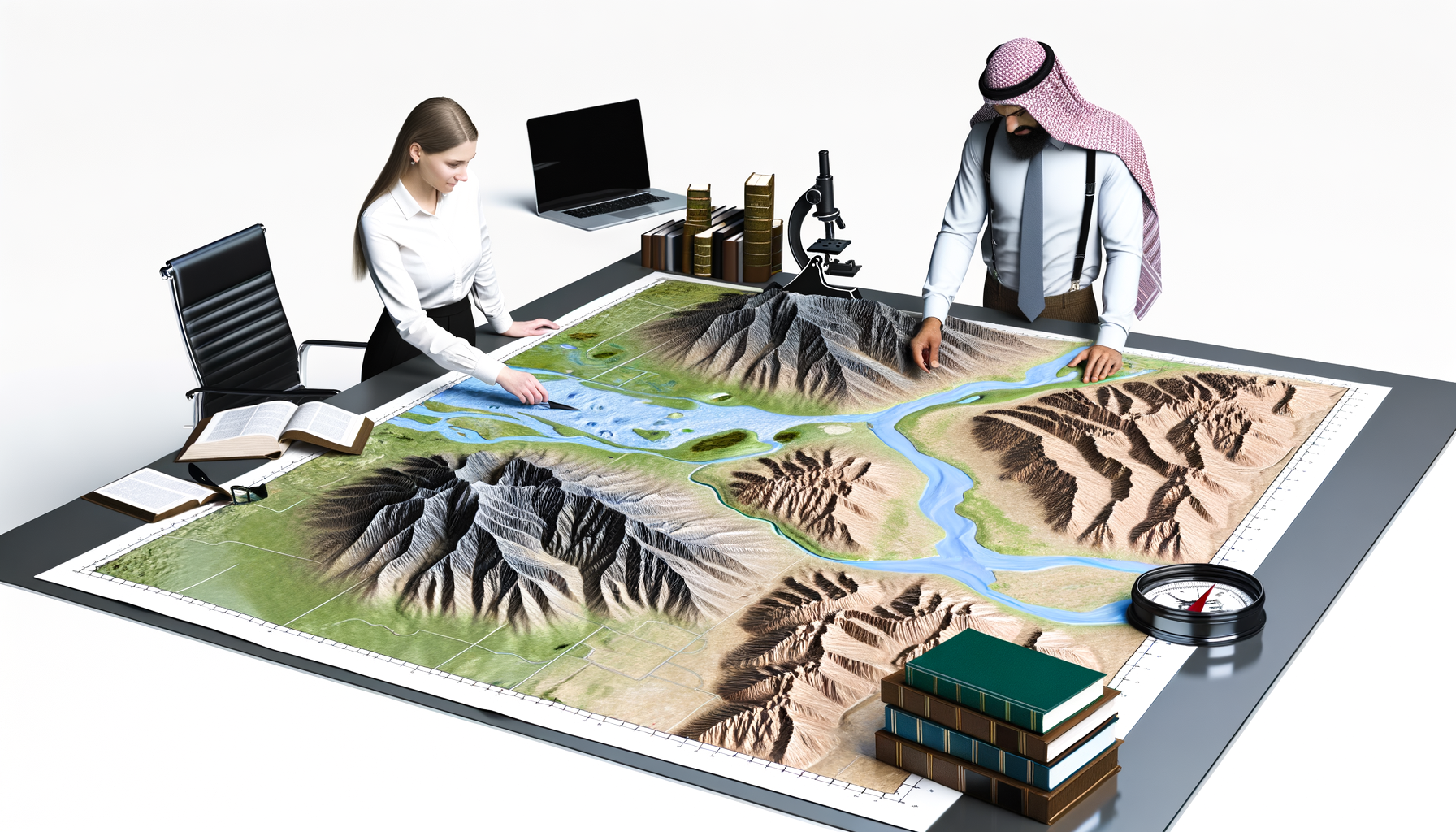 How Raised Relief Maps Aid in Environmental Studies