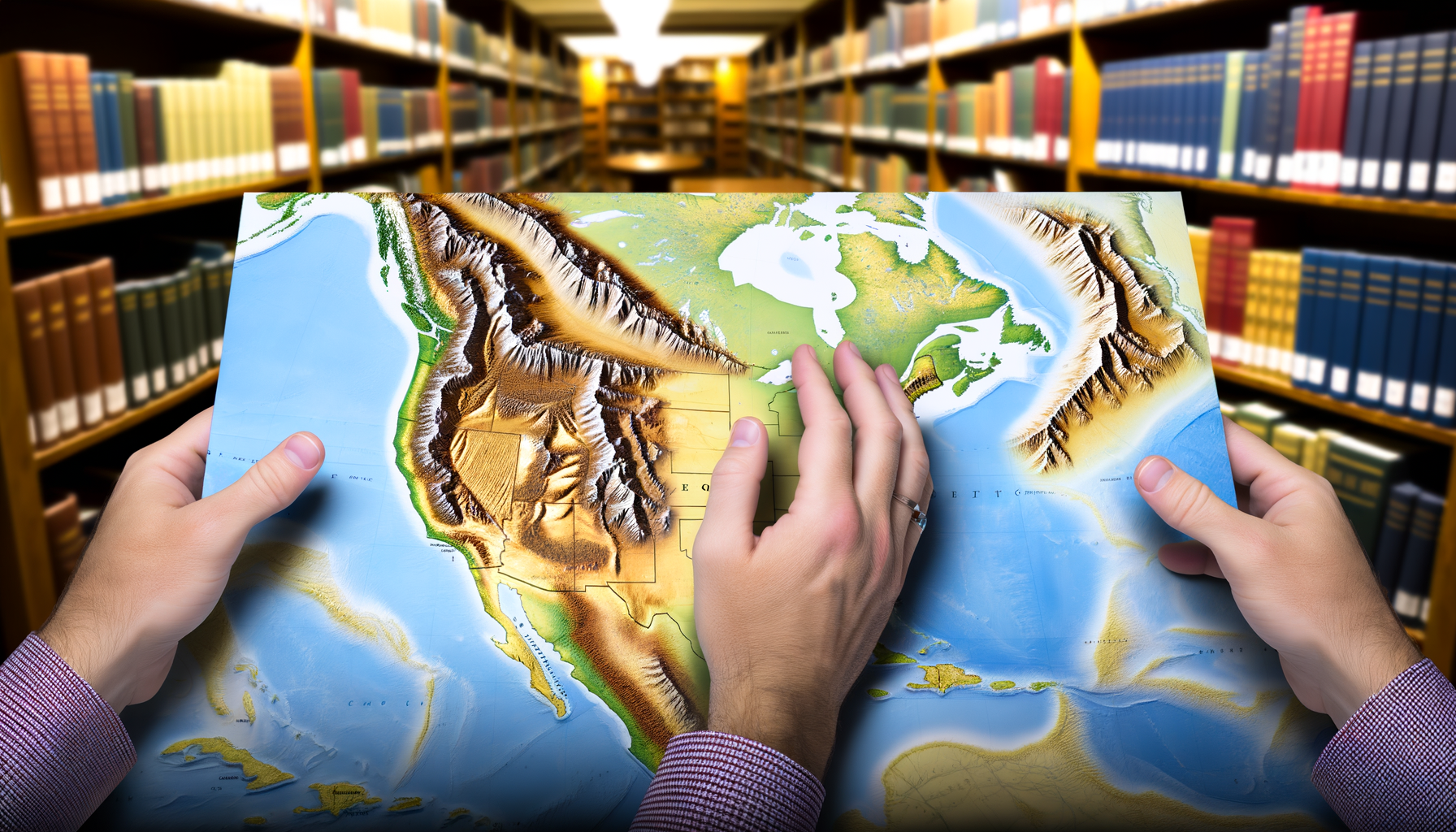 Understanding the Earth's Features with Relief Maps