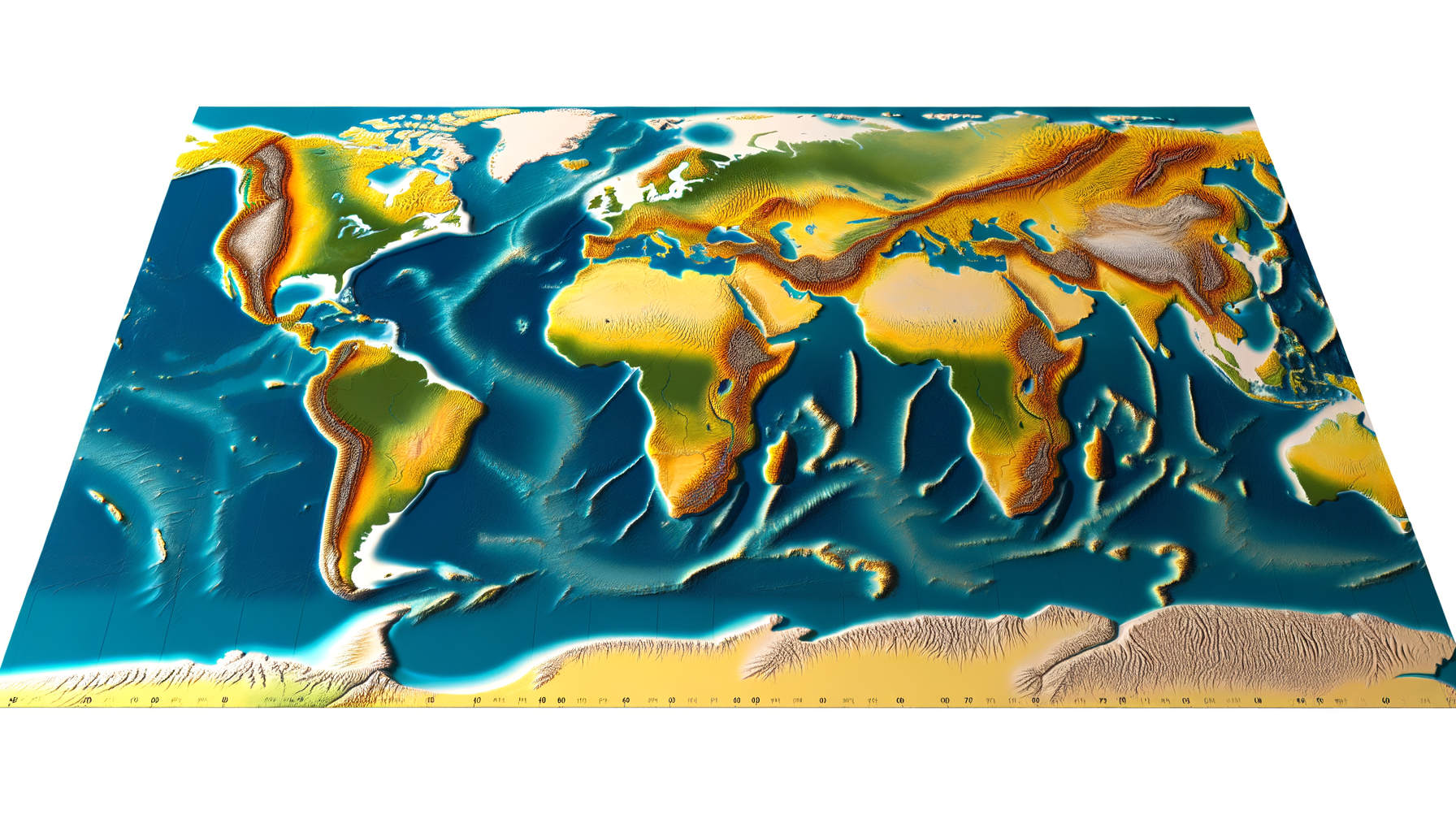 Raised Relief Maps for Teaching About Continents and Oceans
