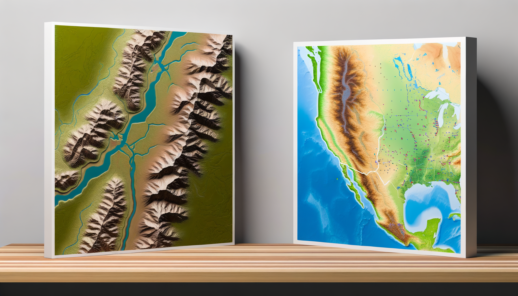 Raised Relief Maps vs. Flat Maps: What's the Difference?