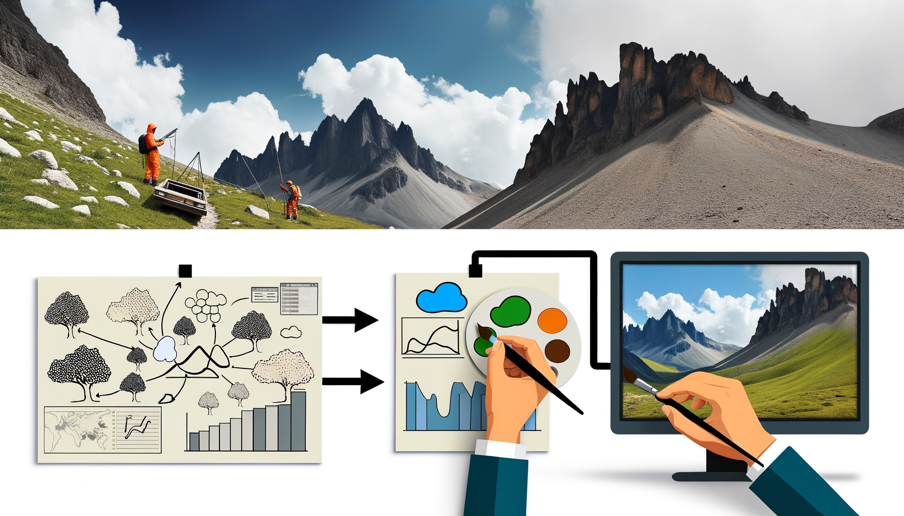 TESTPLAY Process: From Mountain Data to Your Wall