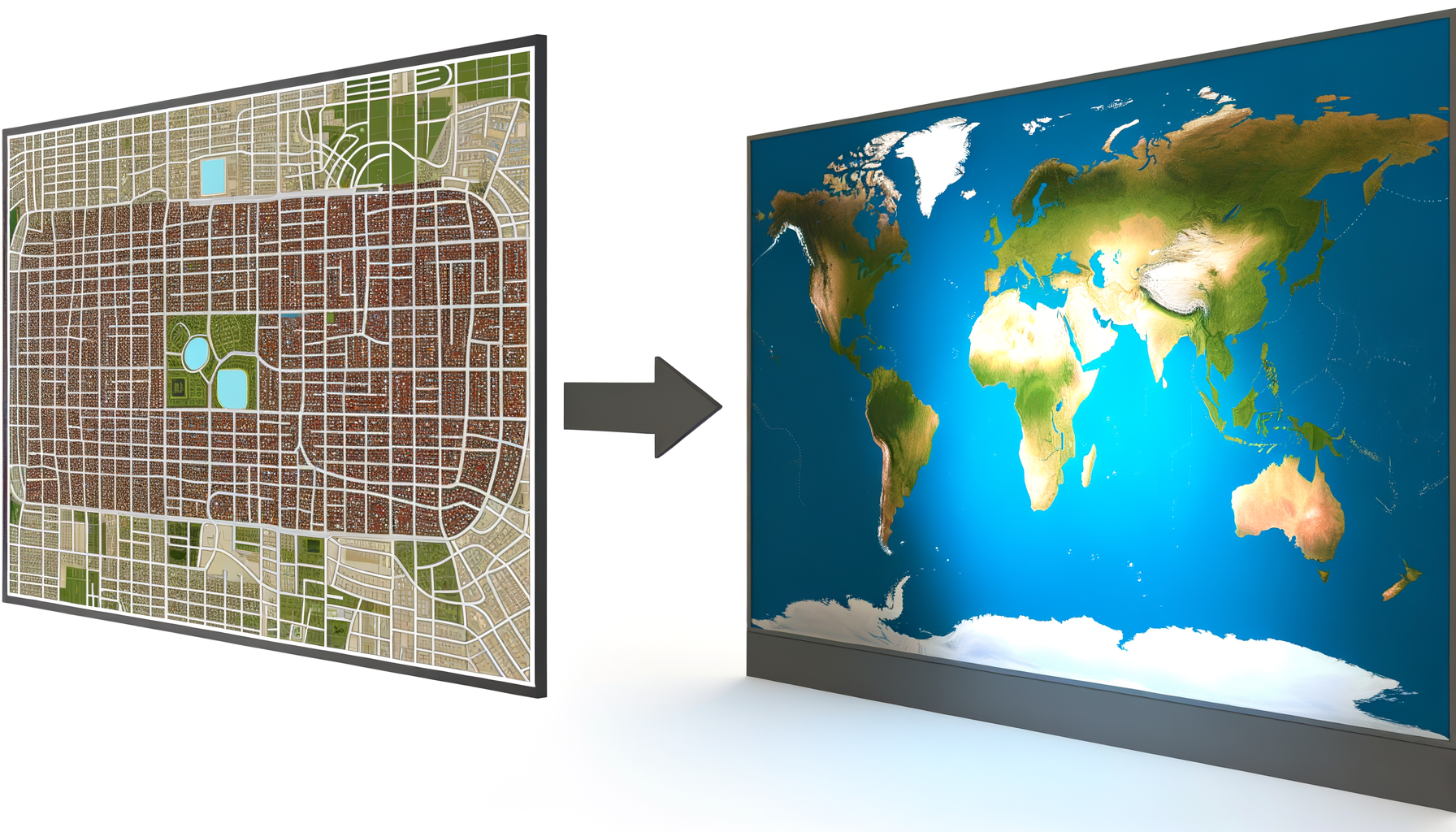 Understanding Map Scale: From Local to Global