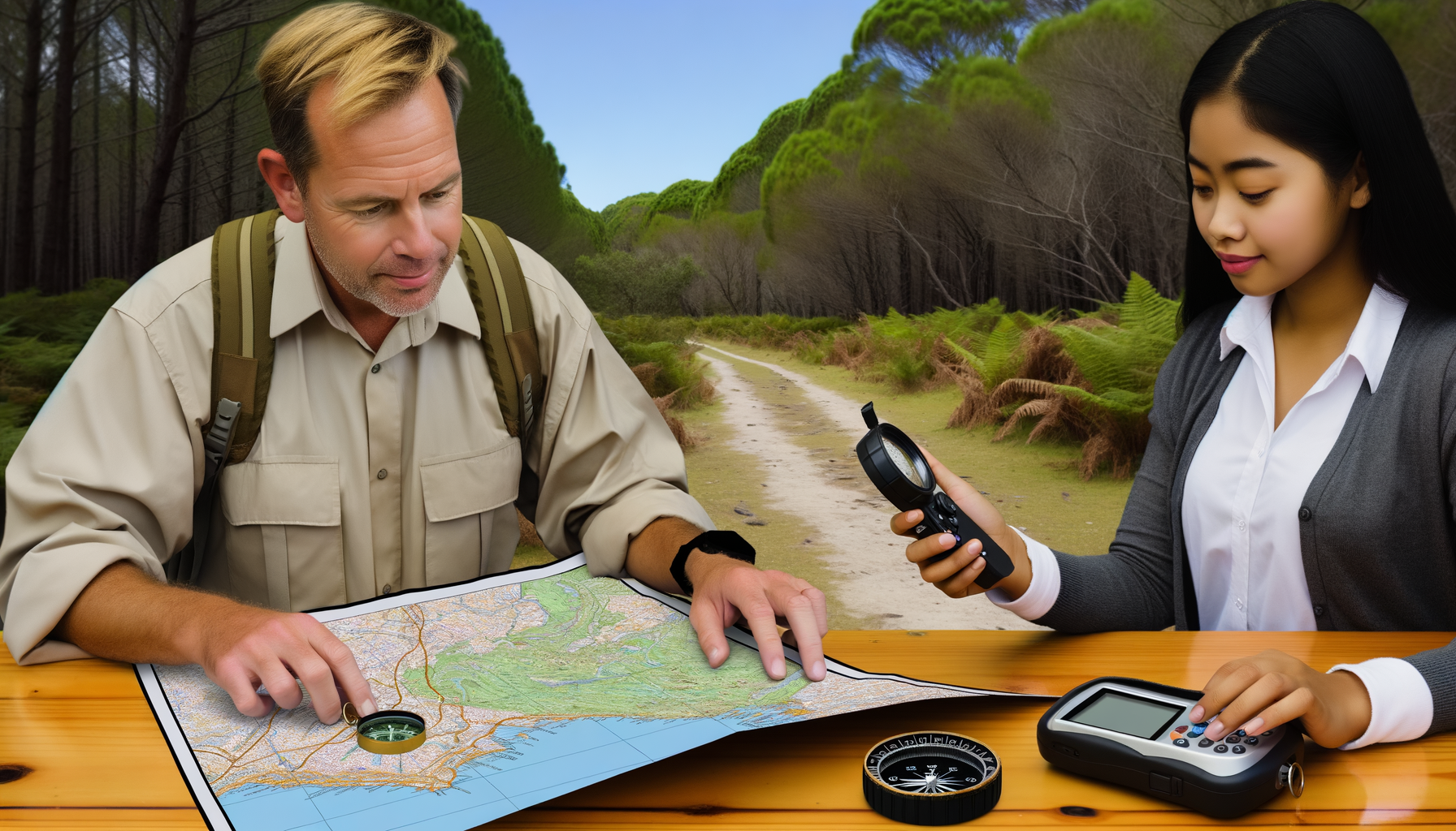 Using Maps for Geocaching and Treasure Hunting