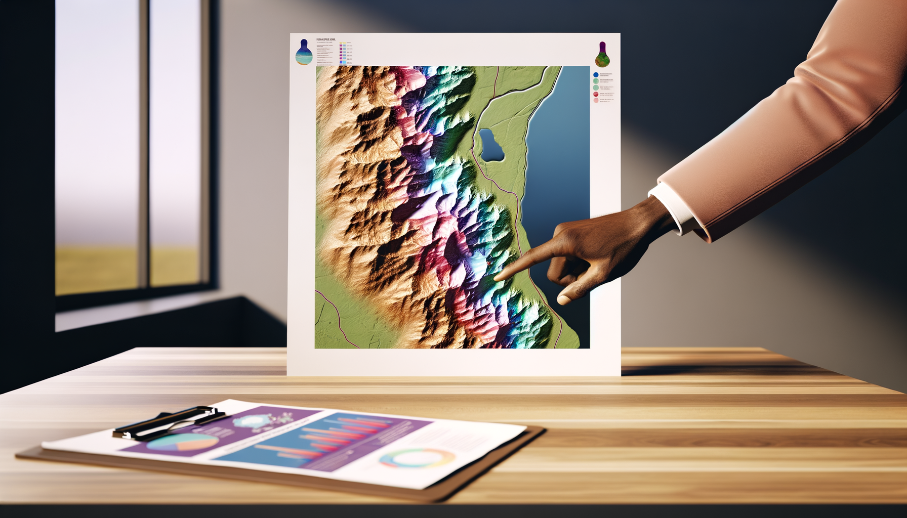 Using Raised Relief Maps to Understand Climate Change