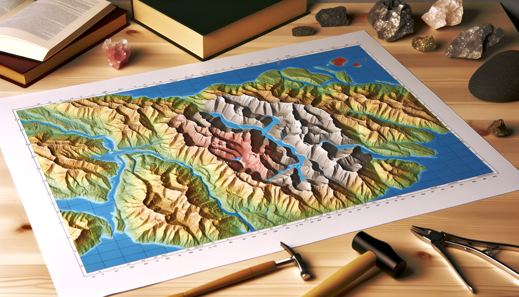 Raised Relief Maps for Geologists and Earth Science Enthusiasts