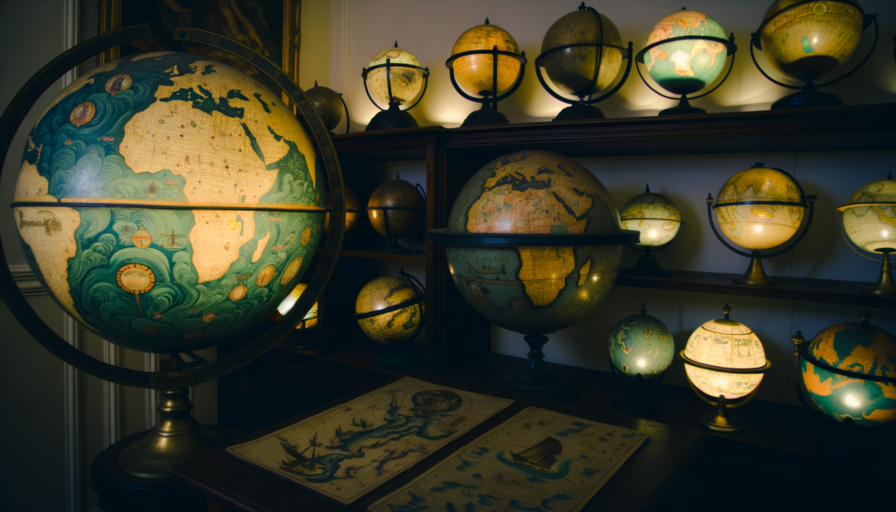 Finding Globes with Unique and Unusual Maps