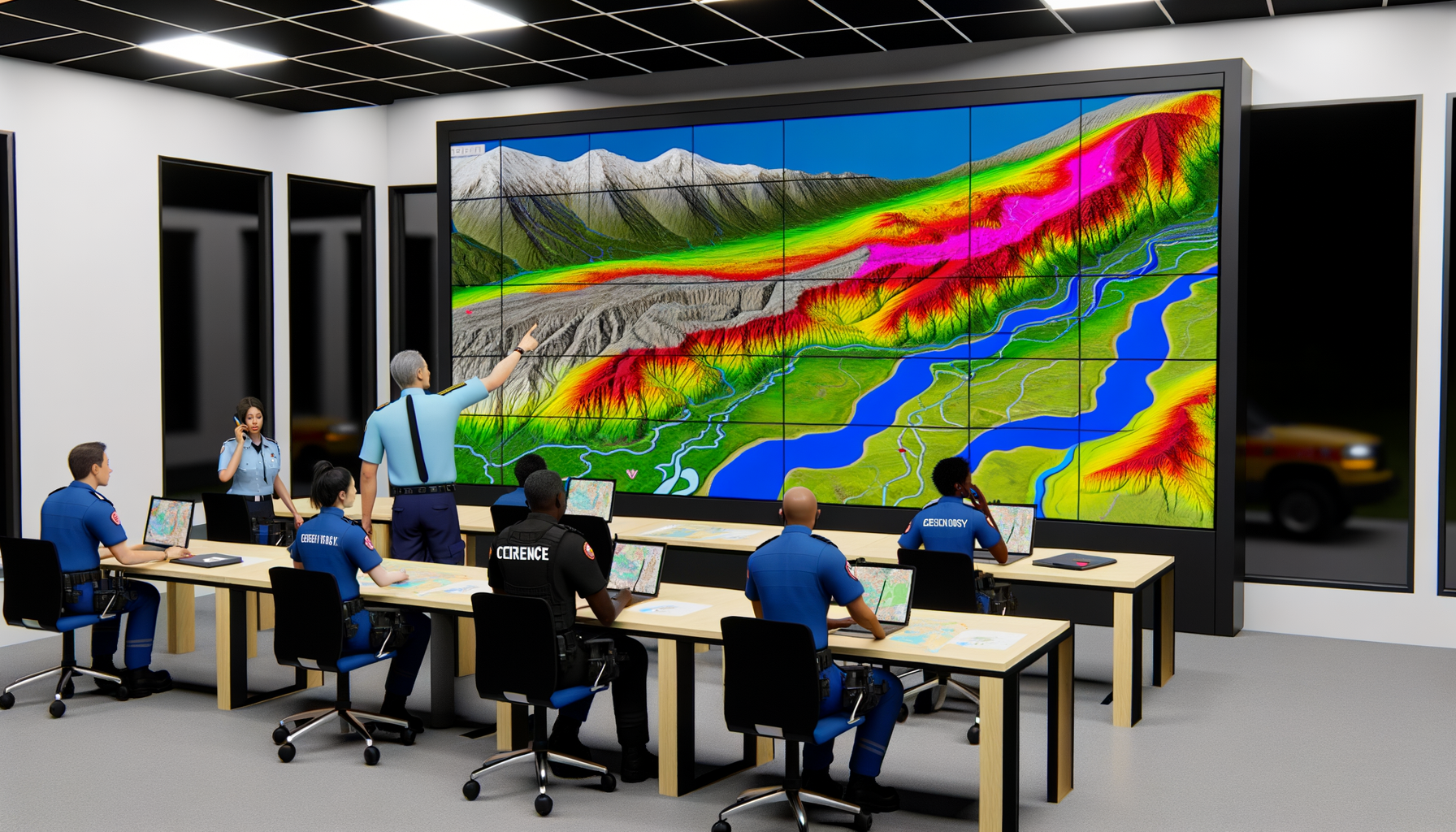 Raised Relief Maps and Their Role in Emergency Services