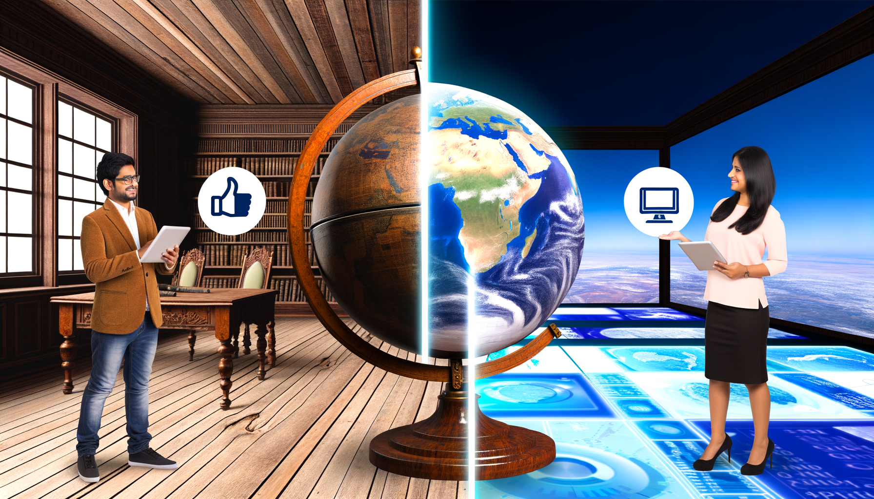 Globes vs. Digital Maps: Pros and Cons