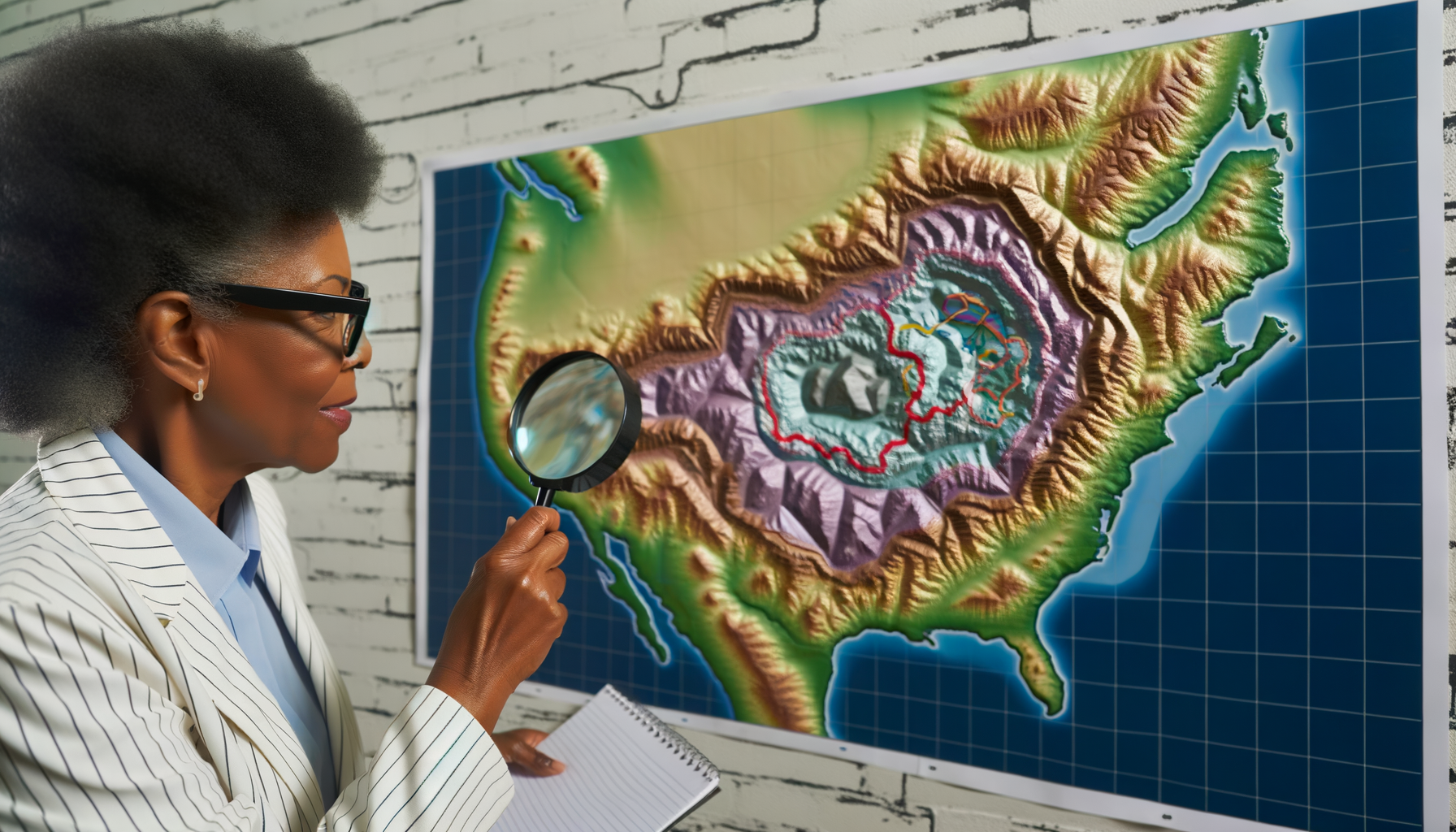 Using Raised Relief Maps for Geological Studies
