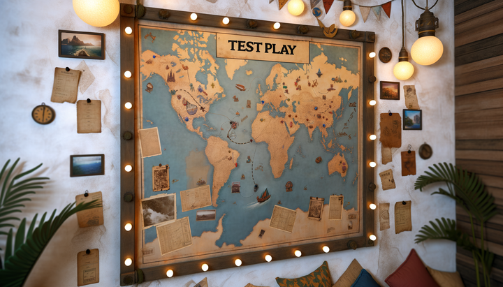 Your Adventure Wall Centerpiece: A TESTPLAY Map