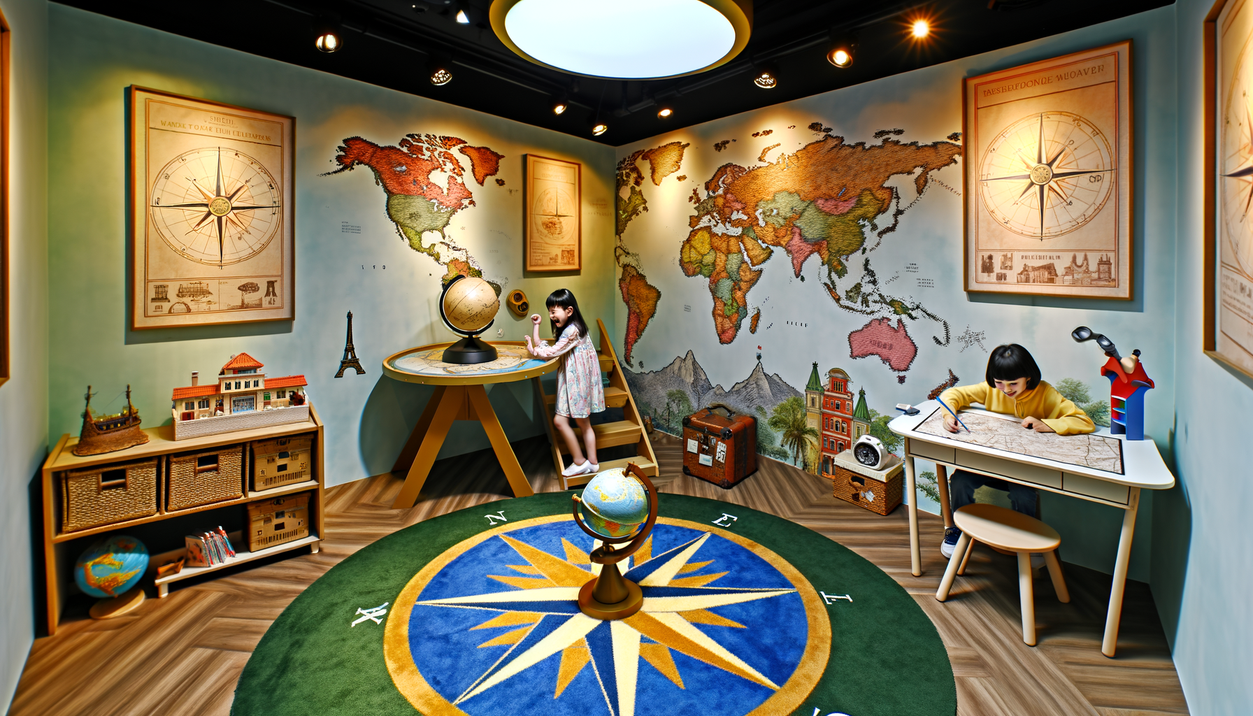 Creating a Map-Themed Room for Kids