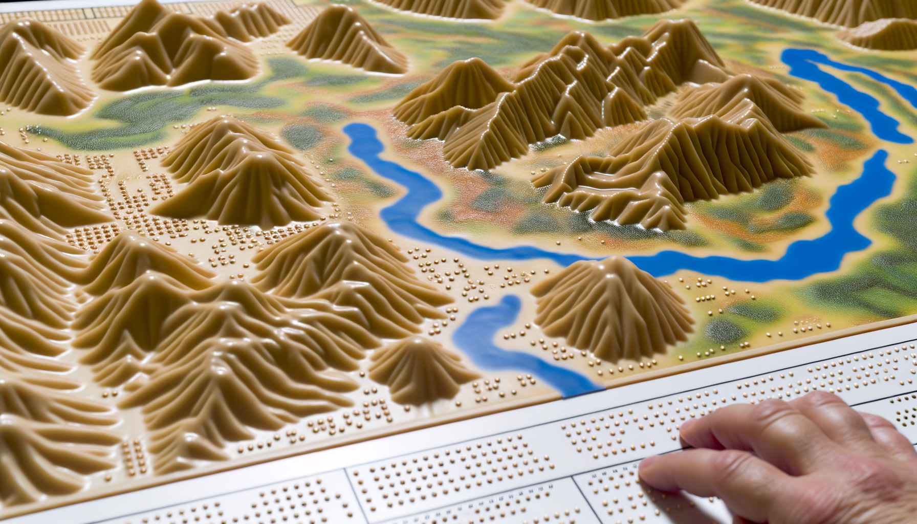 Raised Relief Maps for Visually Impaired Learners
