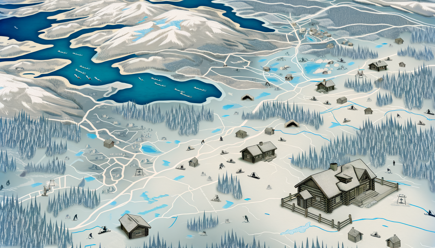 TESTPLAY Maps: Perfect Decor for Ski Lodges & Mountain Homes