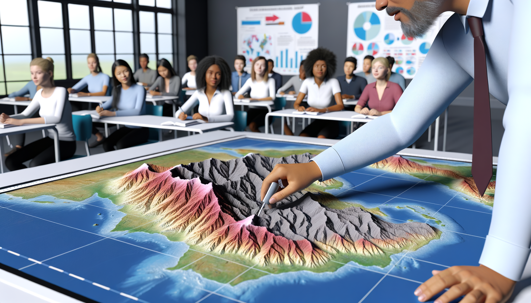 Using Raised Relief Maps to Teach About Natural Disasters