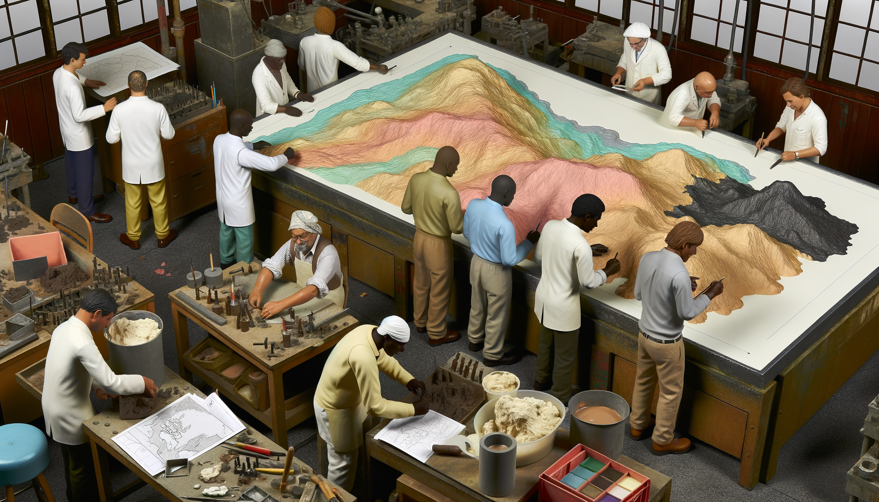 The Intricate Process of Manufacturing Raised Relief Maps