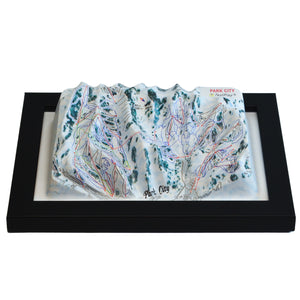 TestPlayNA 3D ski resort map of Park City showing vast terrain, runs, and lifts