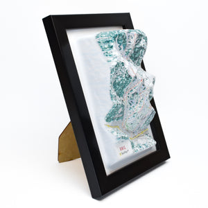 TestPlayNA 3D ski resort map of Vail, Rocky Mountains showing terrain, runs, and back bowls
