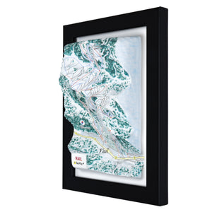 TestPlayNA 3D ski resort map of Vail, Rocky Mountains showing terrain, runs, and back bowls
