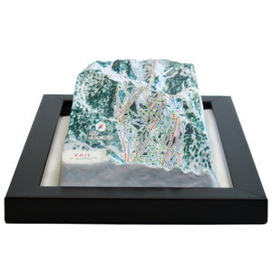 TestPlayNA 3D ski resort map of Vail, Rocky Mountains showing terrain, runs, and back bowls