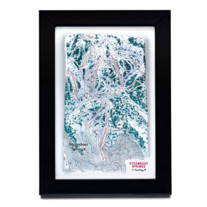 TestPlayNA 3D ski resort map of Steamboat Springs showing family-friendly terrain and lifts