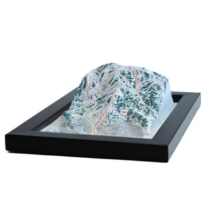 TestPlayNA 3D ski resort map of Steamboat Springs showing family-friendly terrain and lifts