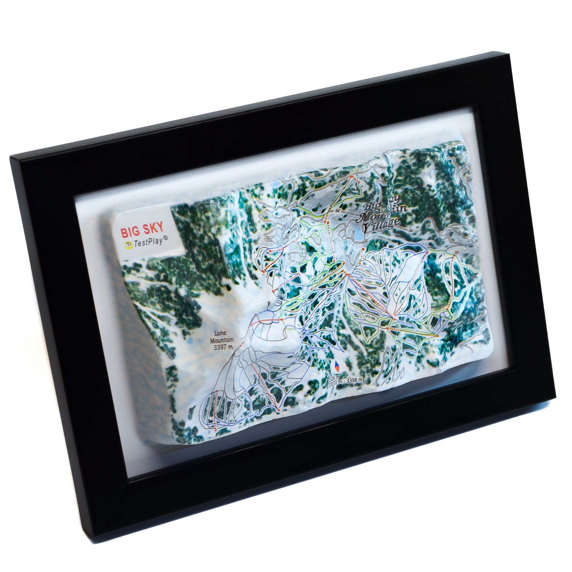 TestPlayNA 3D ski resort map of Big Sky showing vast terrain and lifts
