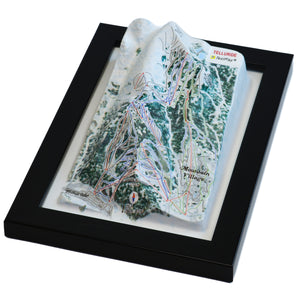 TestPlayNA 3D ski resort map of Telluride showing diverse terrain, runs, and lifts